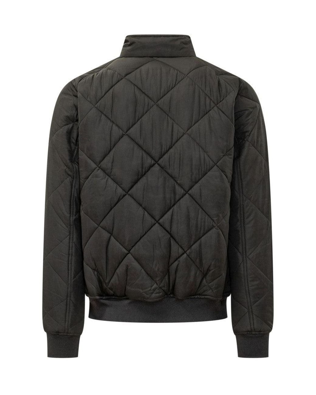 Barbour Black Quilted Logo Jacket for men