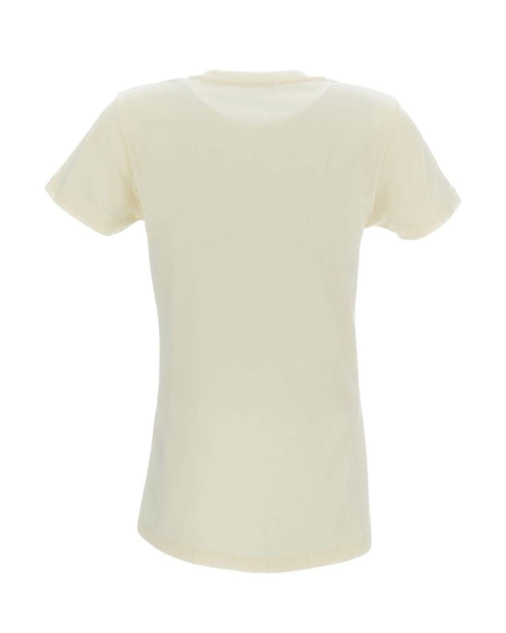 Moncler White Logo Crew Neck T-Shirt
