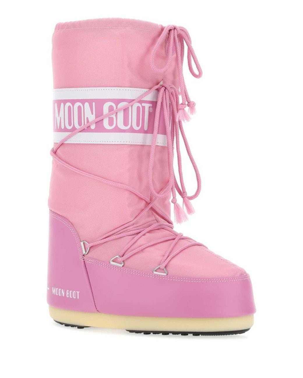 Moon Boot Pink Logo Icon Boots