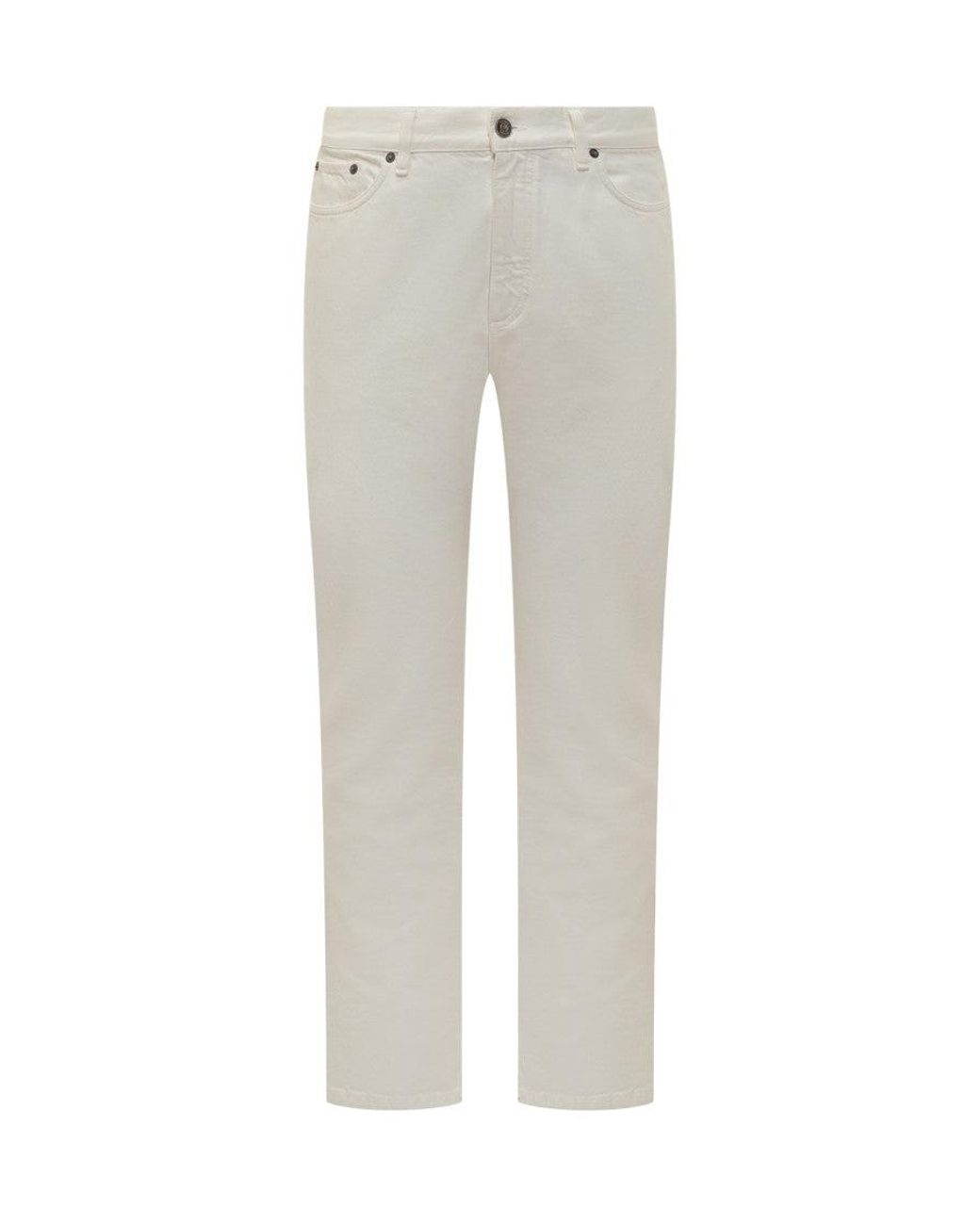 Zegna Gray Mid Rise Jeans for men