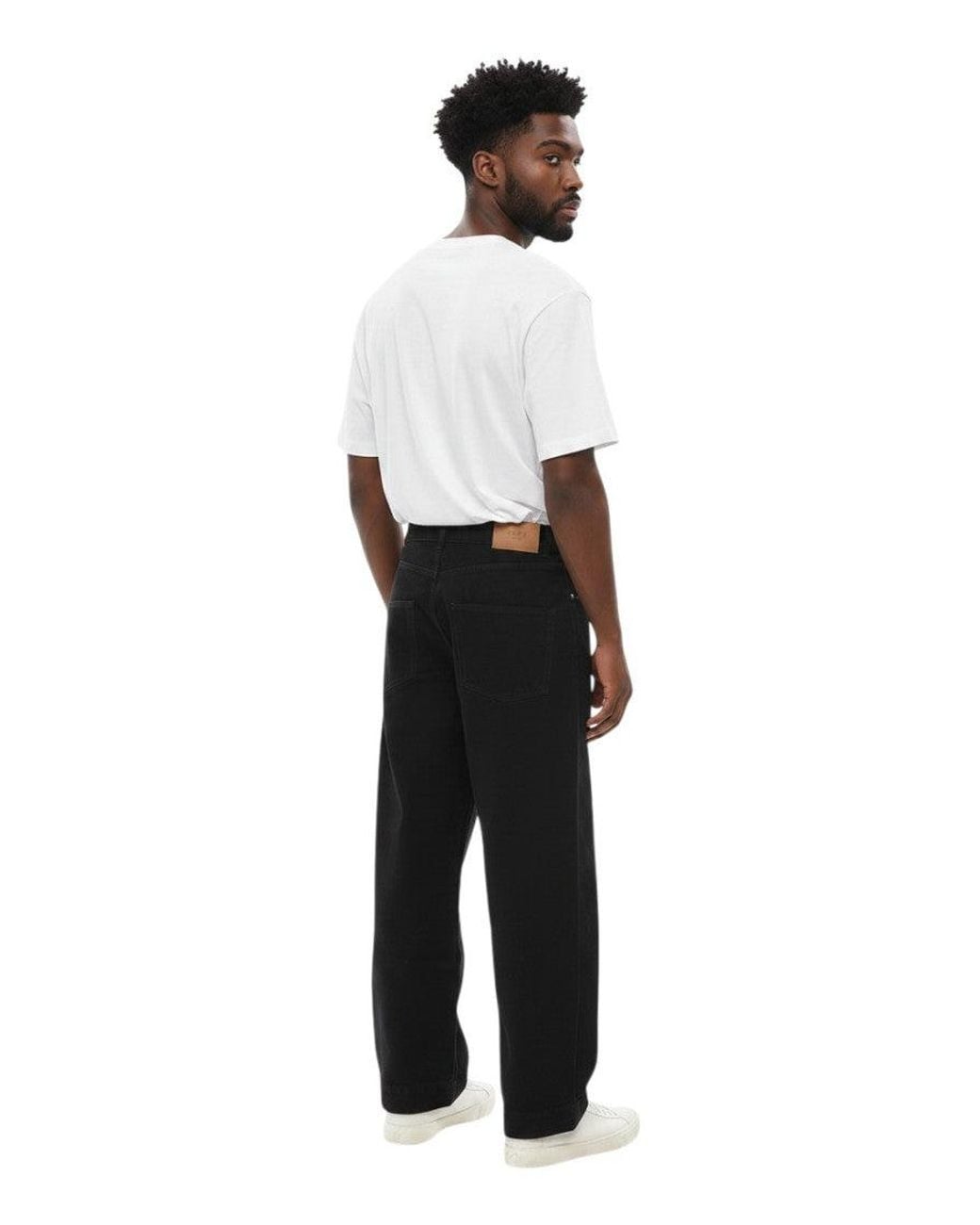 1989 STUDIO Black Relaxed Mid Rise Jeans for men