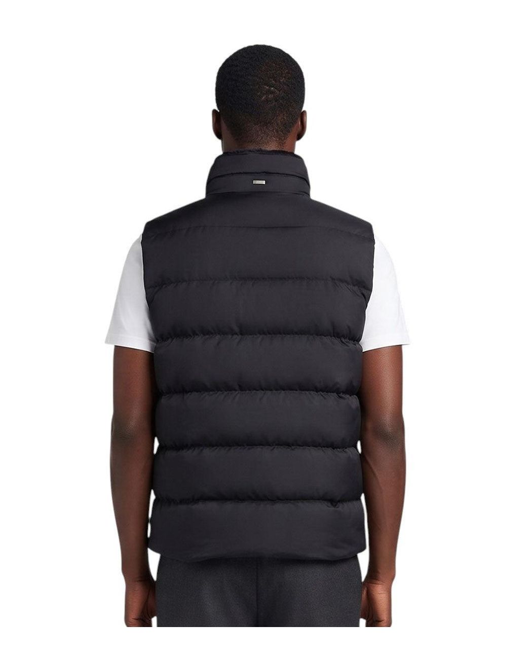Herno Black Sleeveless Jacket for men