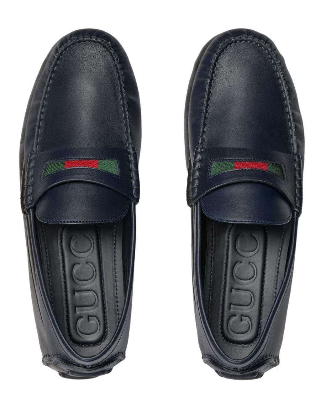 Gucci Blue Driver Moccasin for men