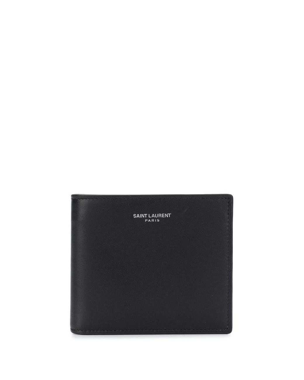 Saint Laurent Black Logo Wallet for men