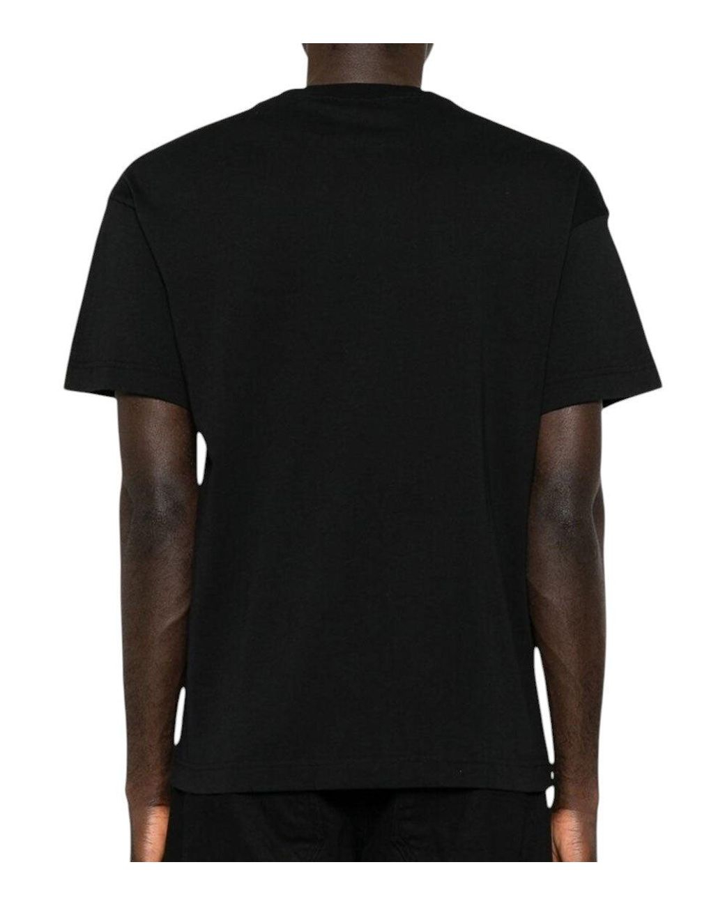 Palm Angels Black Regular Logo T-Shirt for men