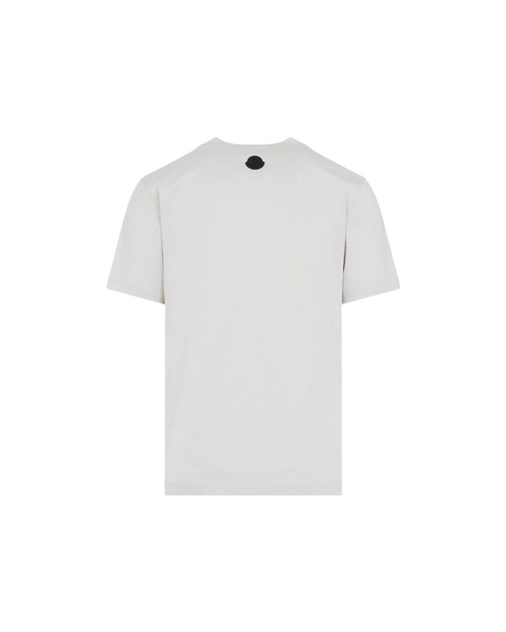 Moncler White Stone Cotton T-Shirt for men