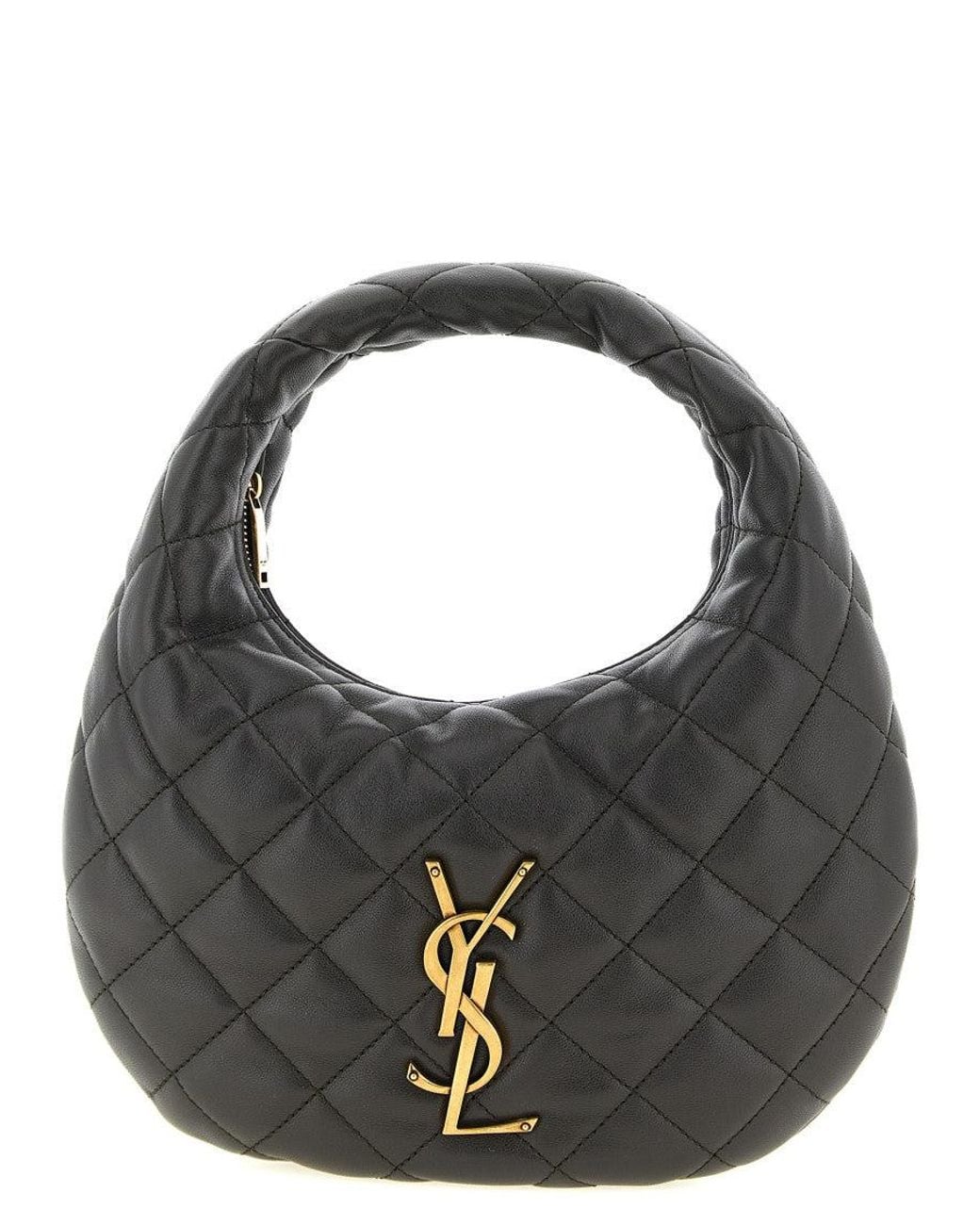 Saint Laurent Black Dark Icarino Small Hobo