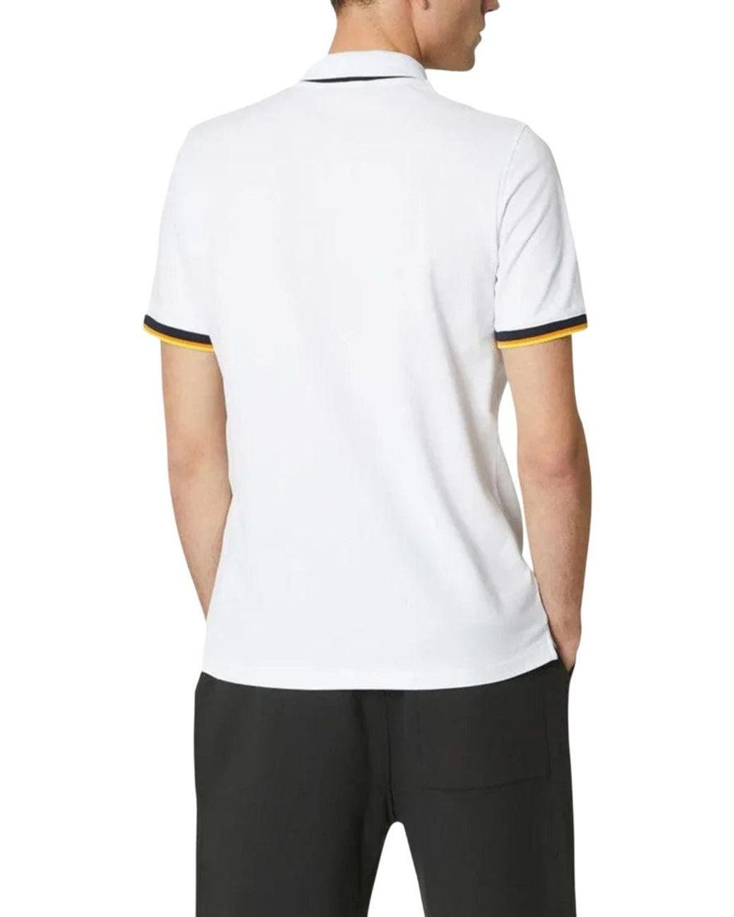 K-Way White Shirt Collar Polos for men