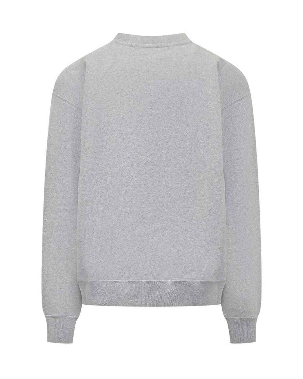 Ambush Gray Graphic Crew Neck Sweatshirt for men