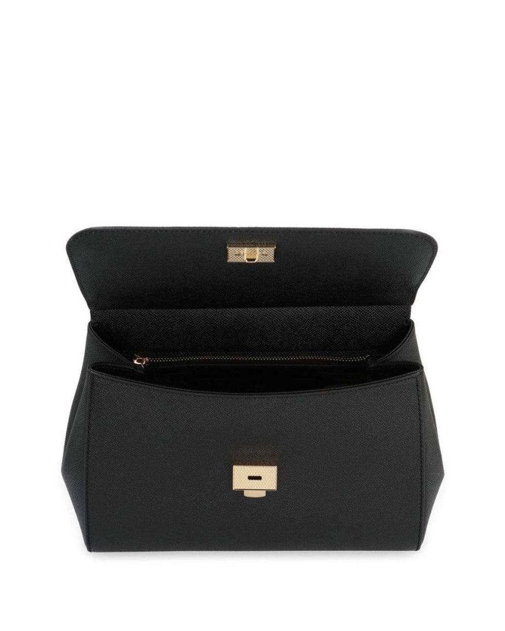 Dolce & Gabbana Black Sicily Satchel