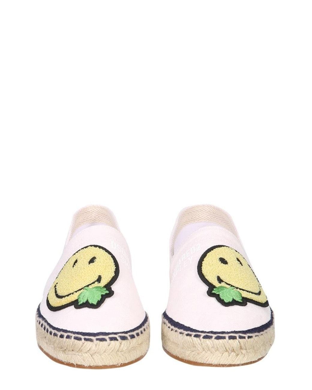 DSquared² Pink Light Slip On Espadrilles