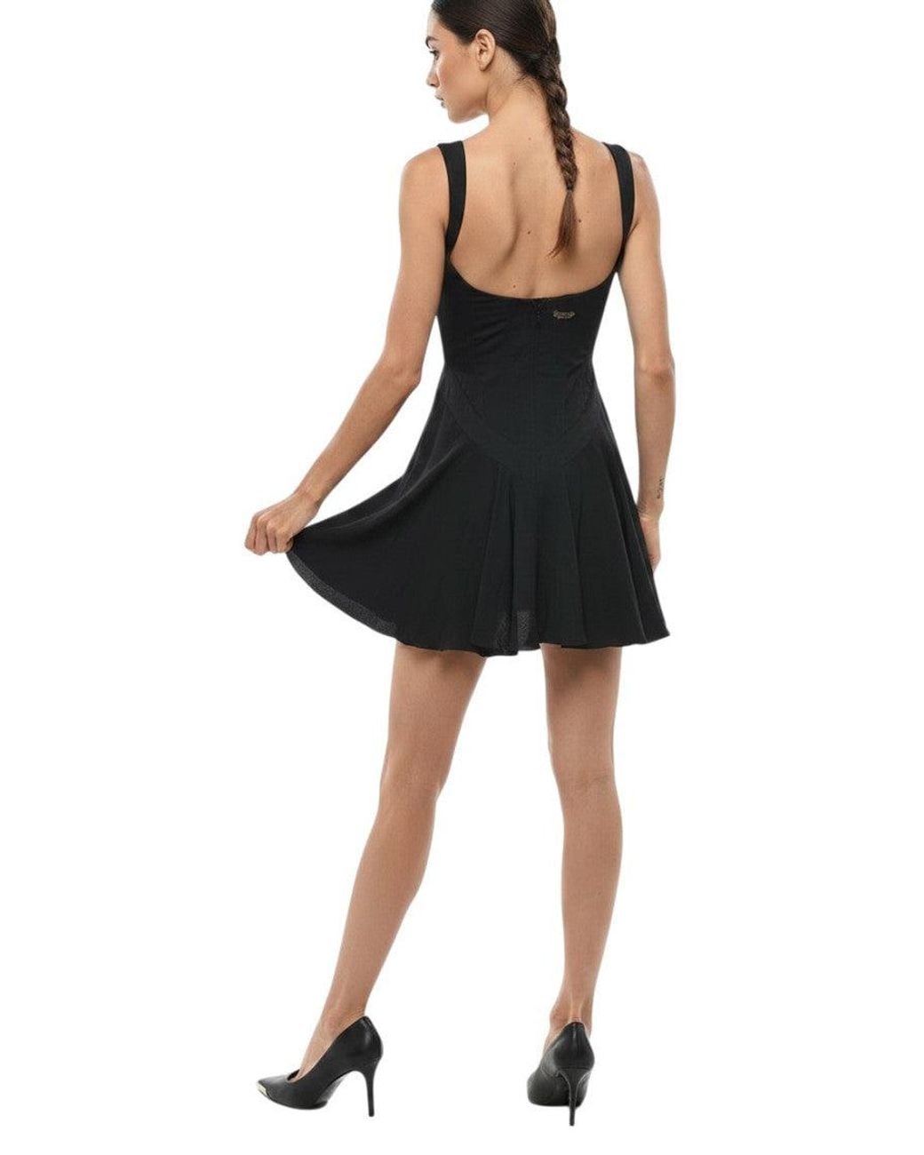 DSquared² Black Sweet Heart Neck Mini Dress