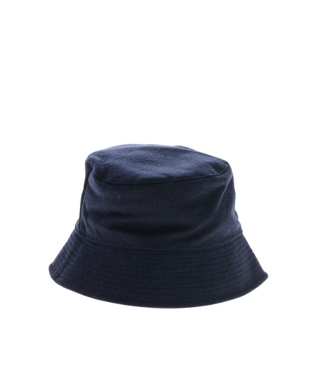 Woolrich Blue Logo Bucket Hat