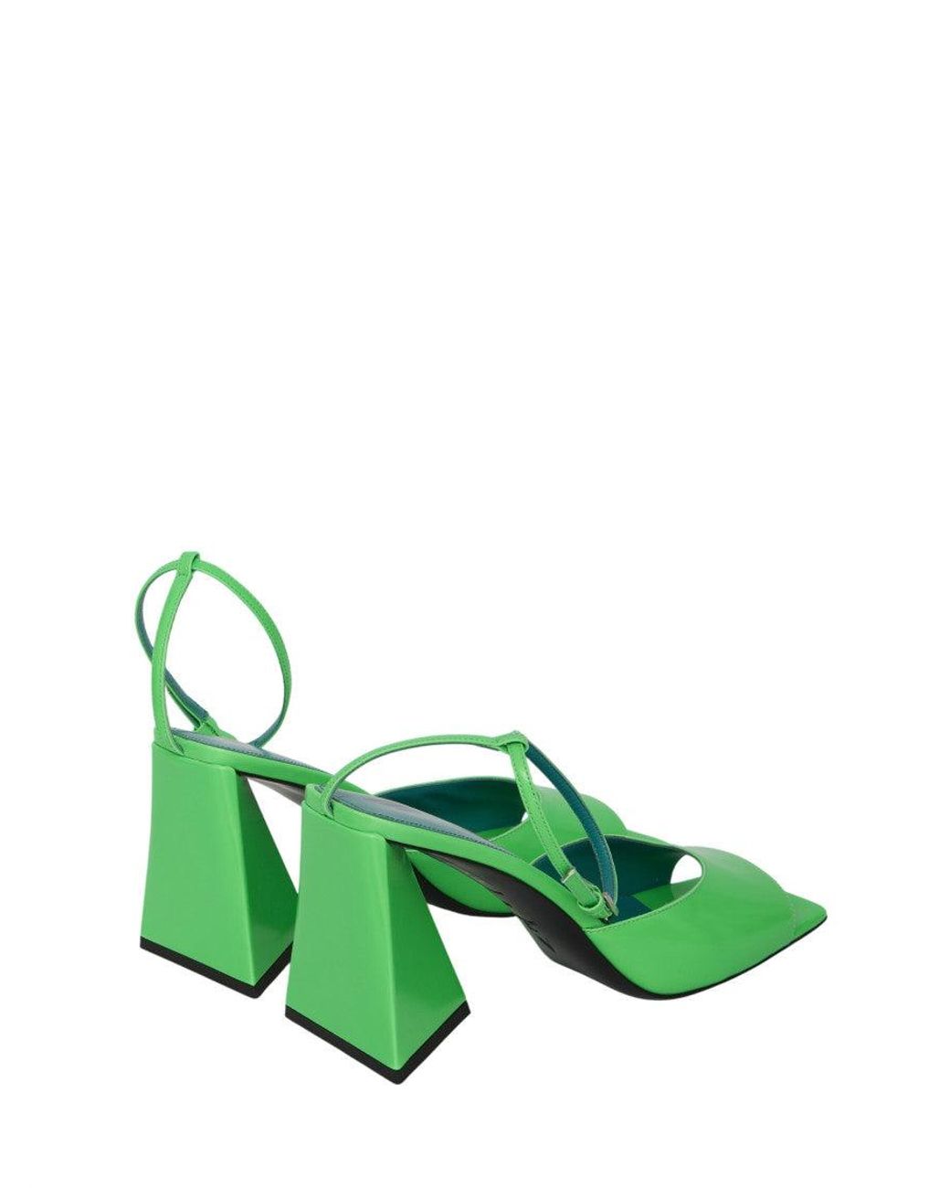 The Attico Green Piper Heels