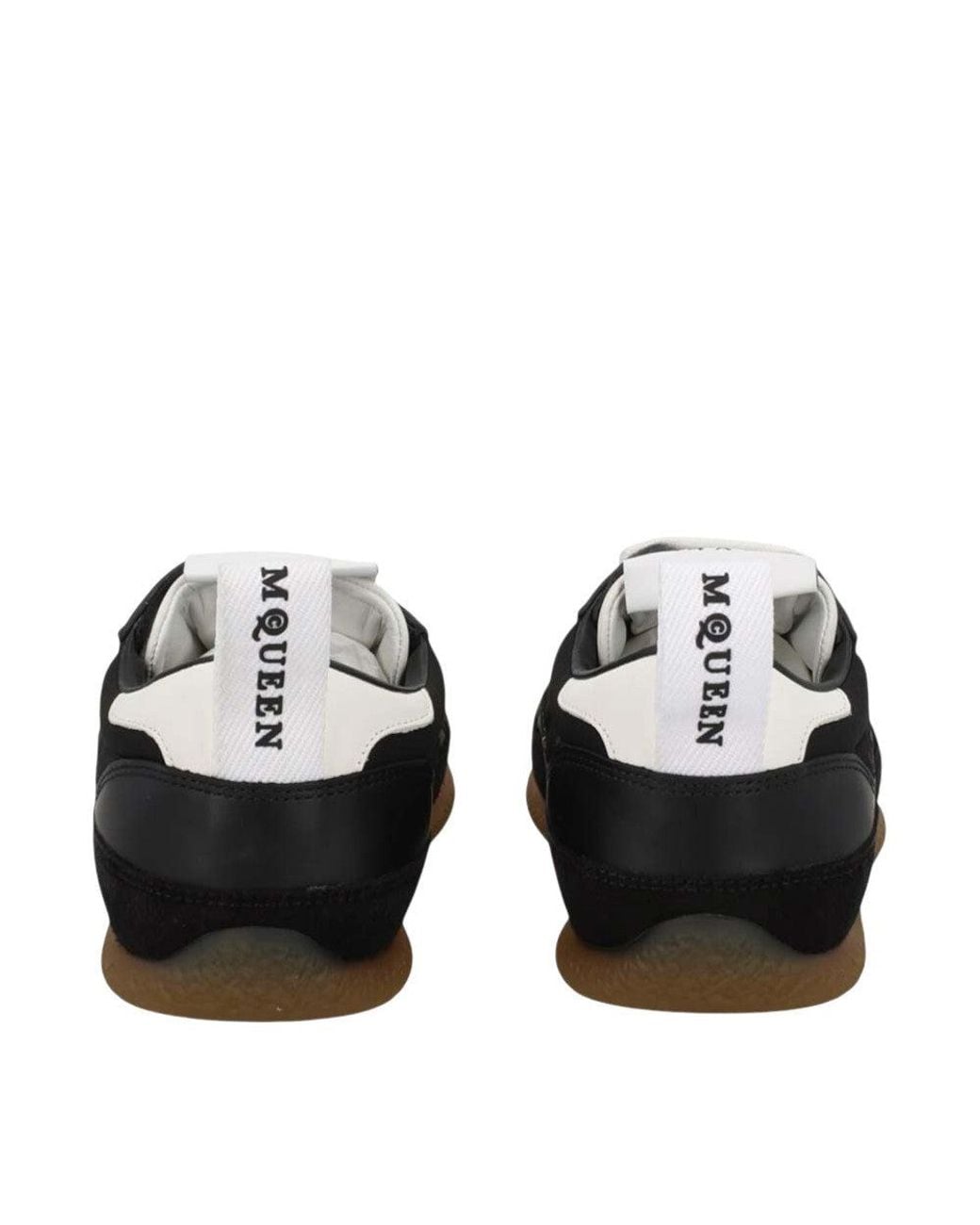 McQueen Black Logo Low-Top Sneakers
