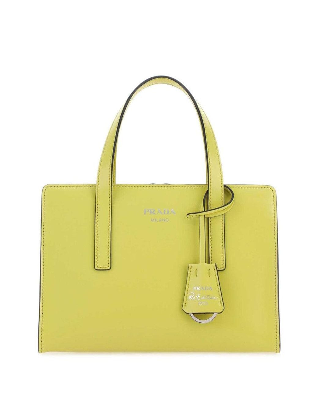 Prada Yellow Acid Re-Edition 1995 Satchel Bag
