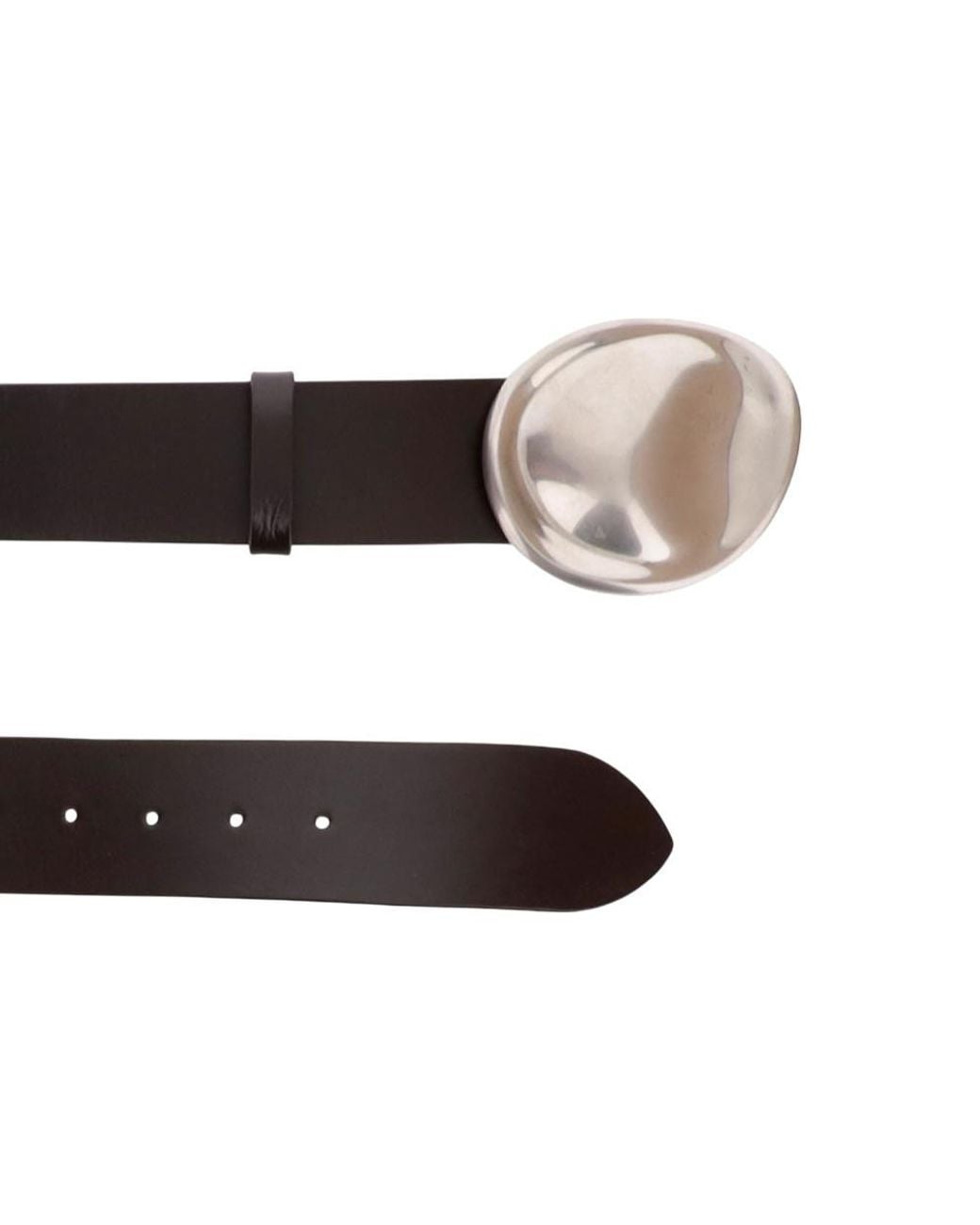 Khaite Brown Solid Belt