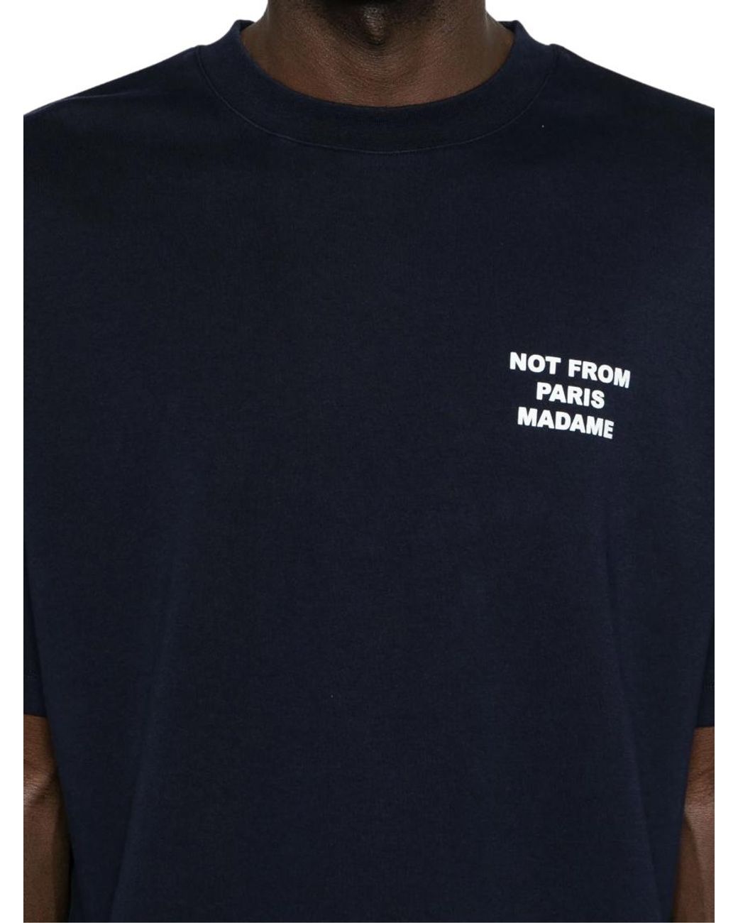 Drole de Monsieur Blue Crew Neck T-Shirt for men