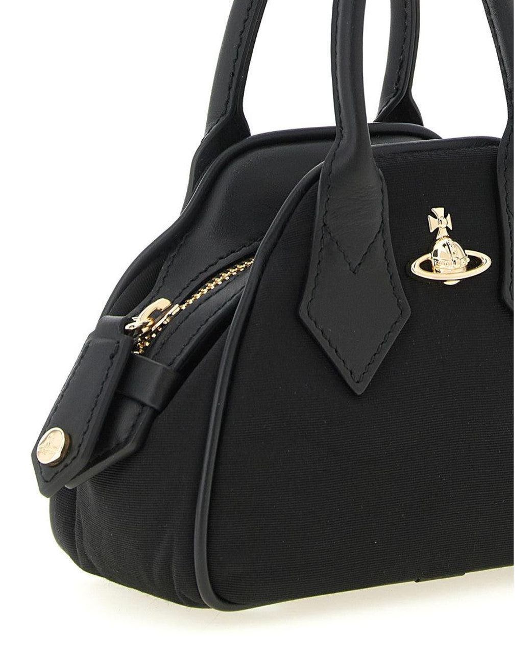 Vivienne Westwood Black Yasmine Mini Satchel
