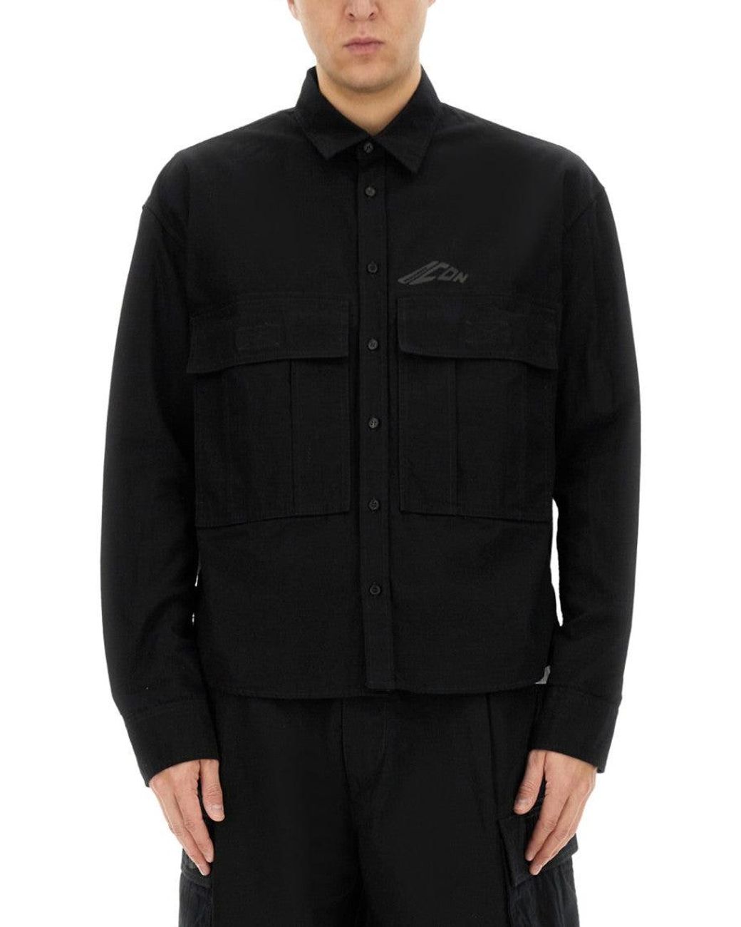 DSquared² Black Icon Ripstop" Shirt for men