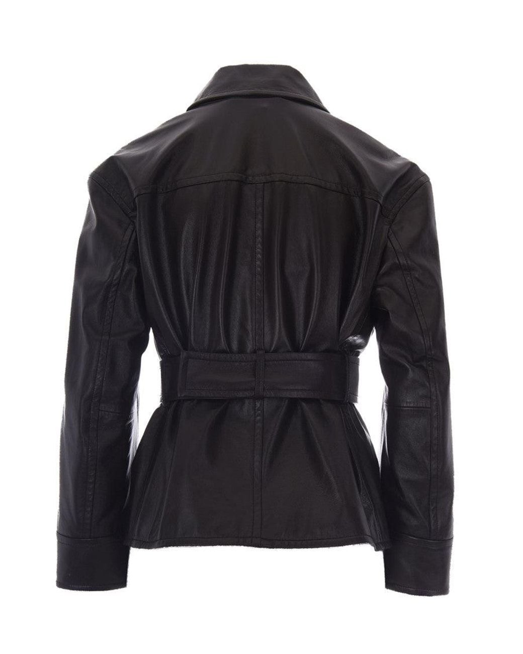 Max Mara Black Shirt Collar Jacket