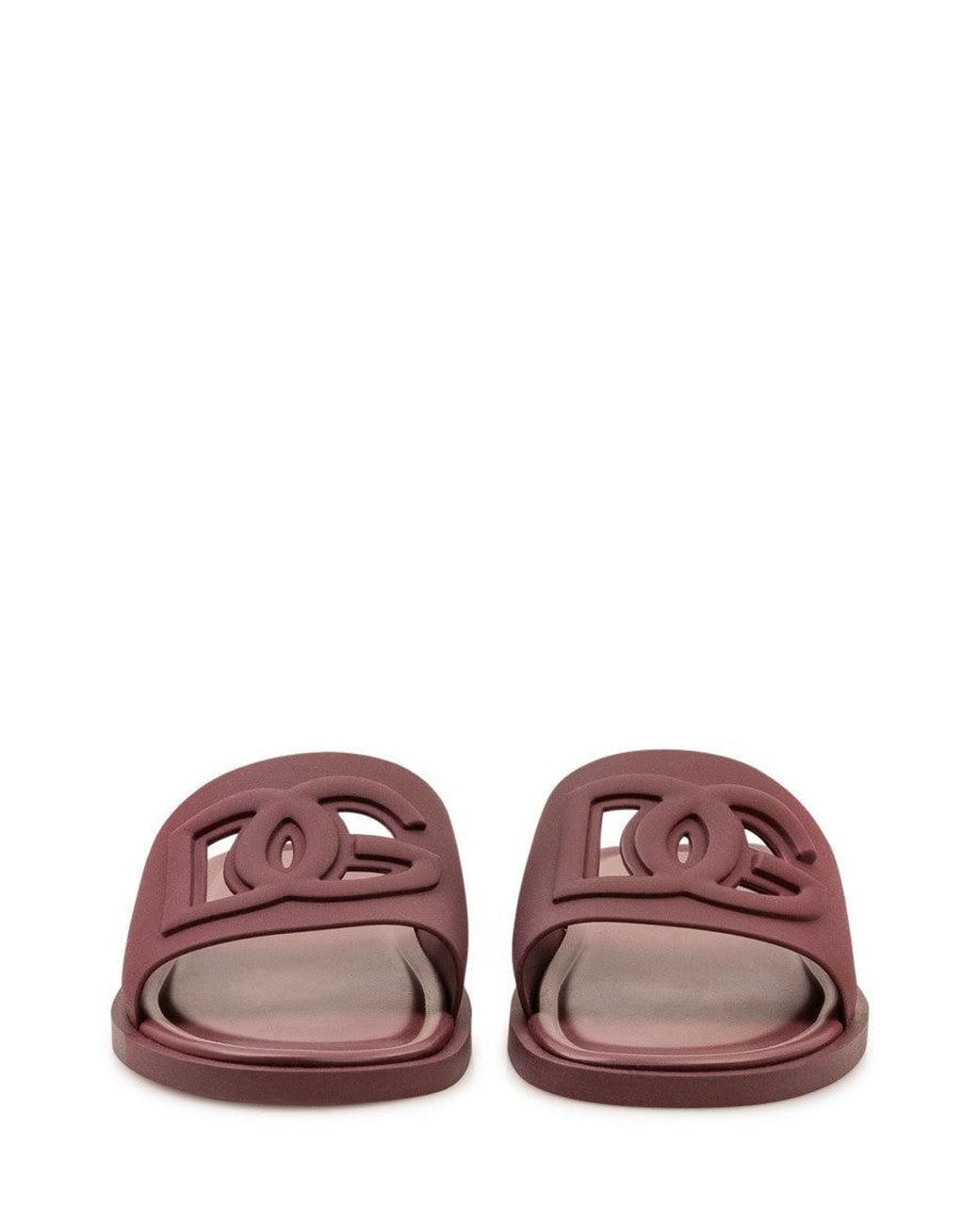 Dolce & Gabbana Purple Logo Slides for men