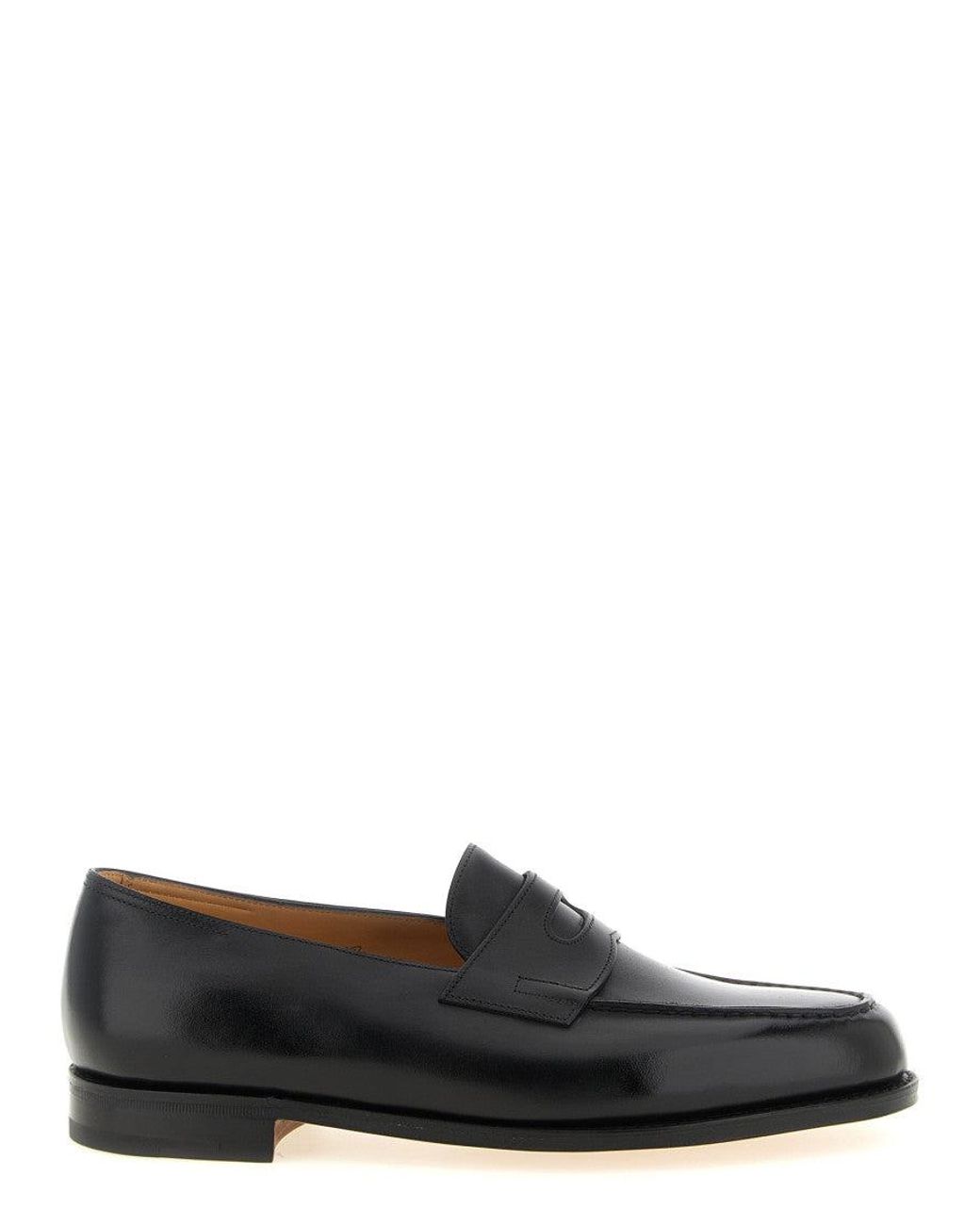 John Lobb Black 'Lopez' Loafers for men