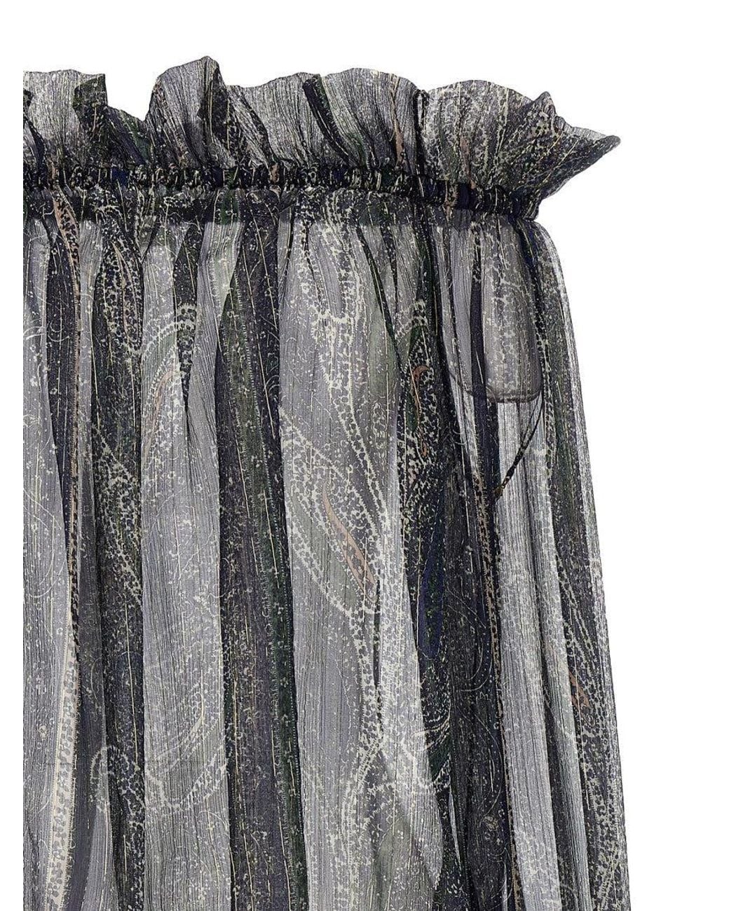 Saint Laurent Black Lurex Blouse