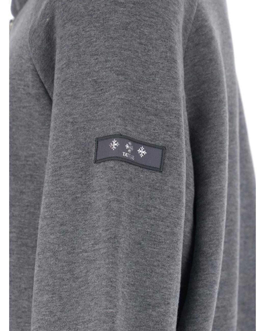 Tatras Gray Logo Hood Sweatshirts for men