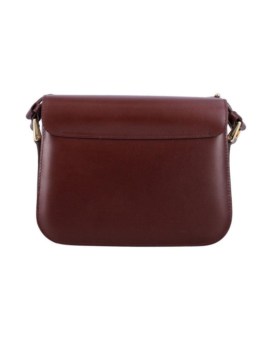 A.P.C. Purple Grace Small Leather Bag