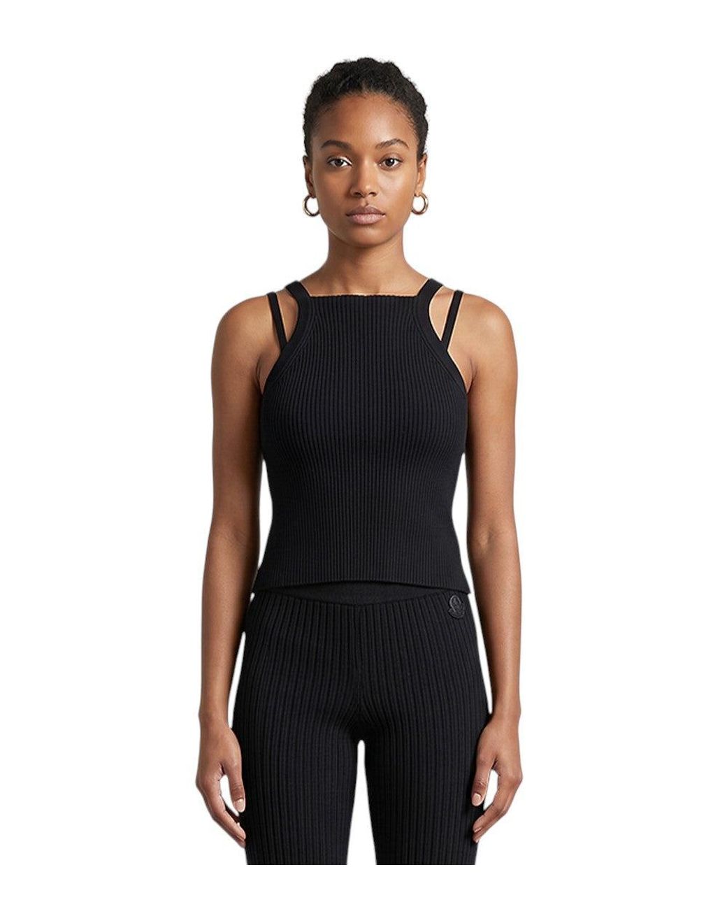 Emporio Armani Black Knitted Halter Neck Top