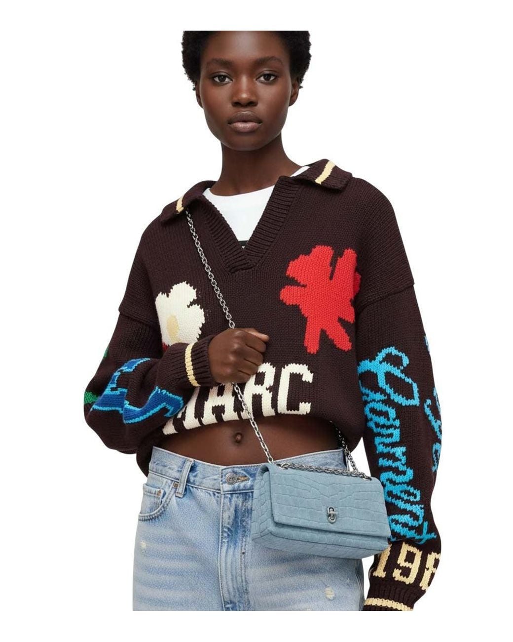 Marc Jacobs Blue Light Slim Dual Small Shoulder Bag