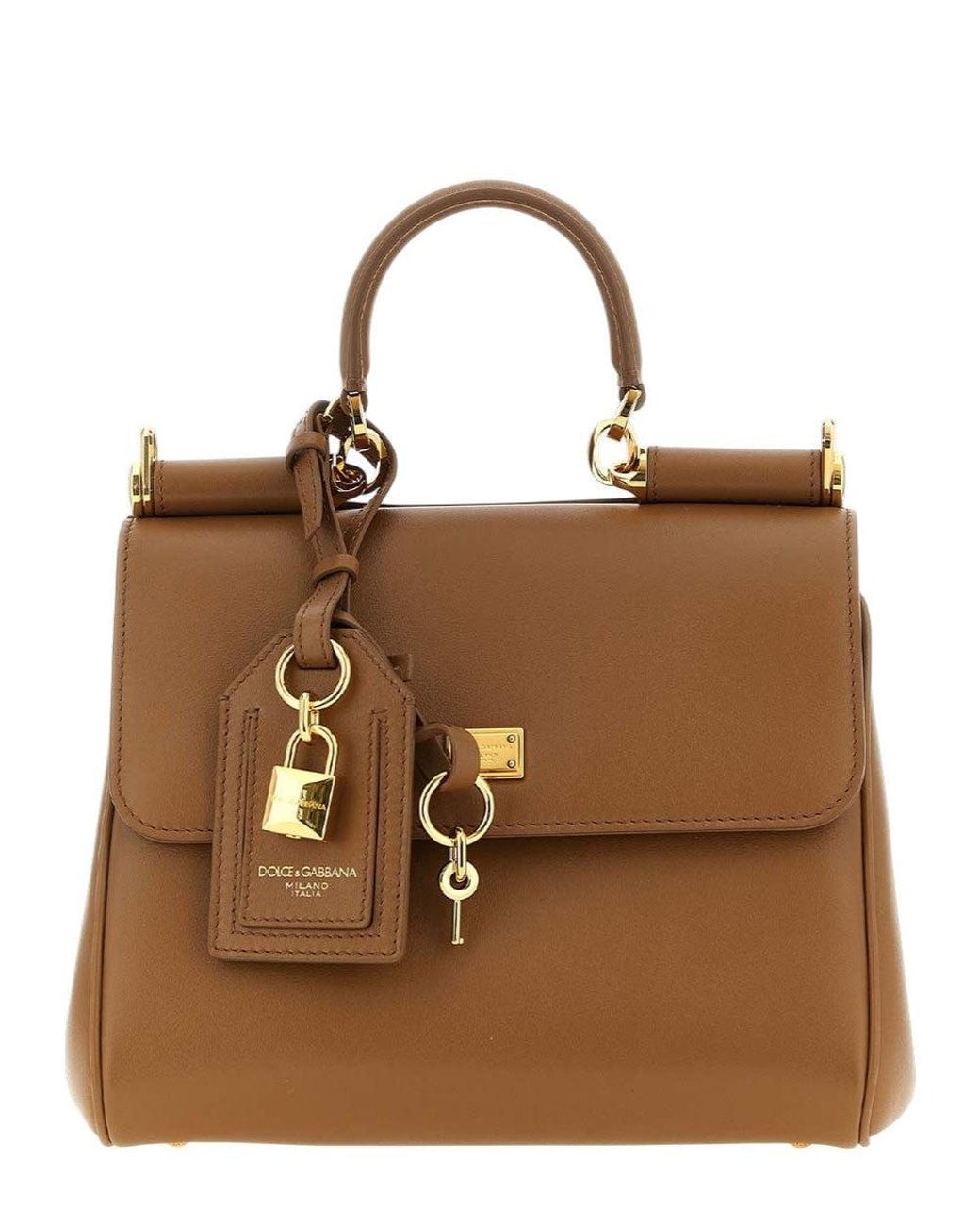 Dolce & Gabbana Brown Sicily Small Satchel