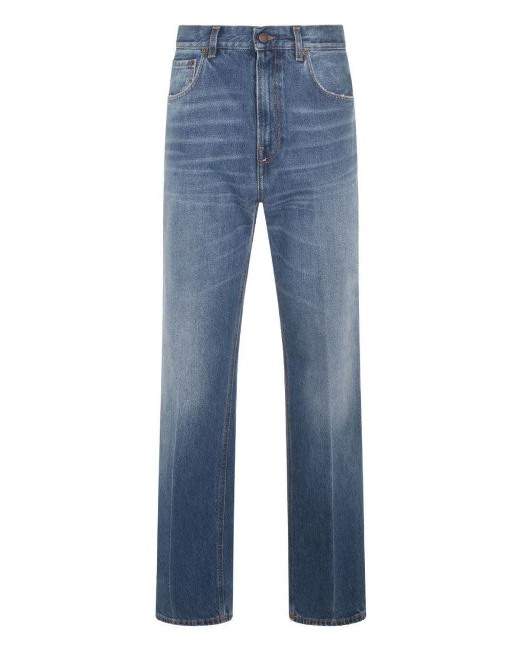 Haikure Blue Straight High Rise Jeans