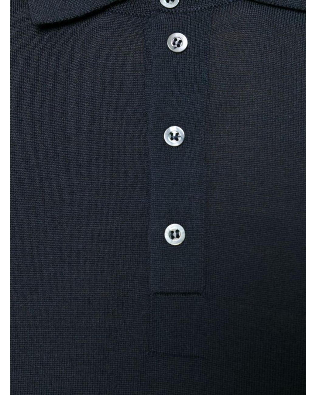 Drumohr Blue Logo Polo for men