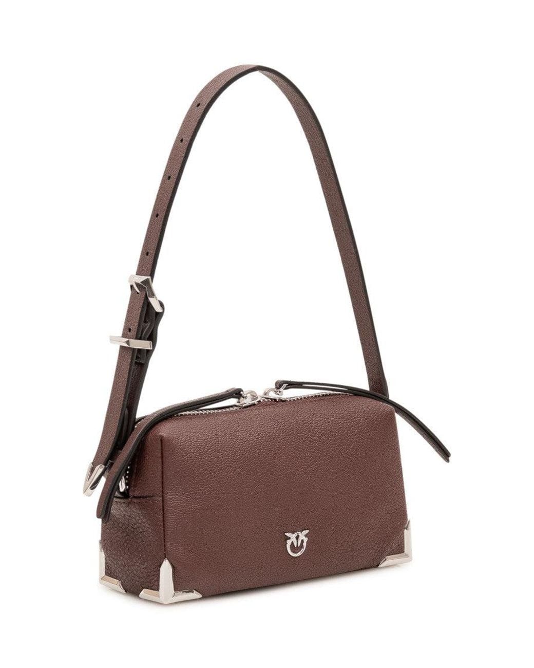 Pinko Brown Boston Mini Crossbody Bag