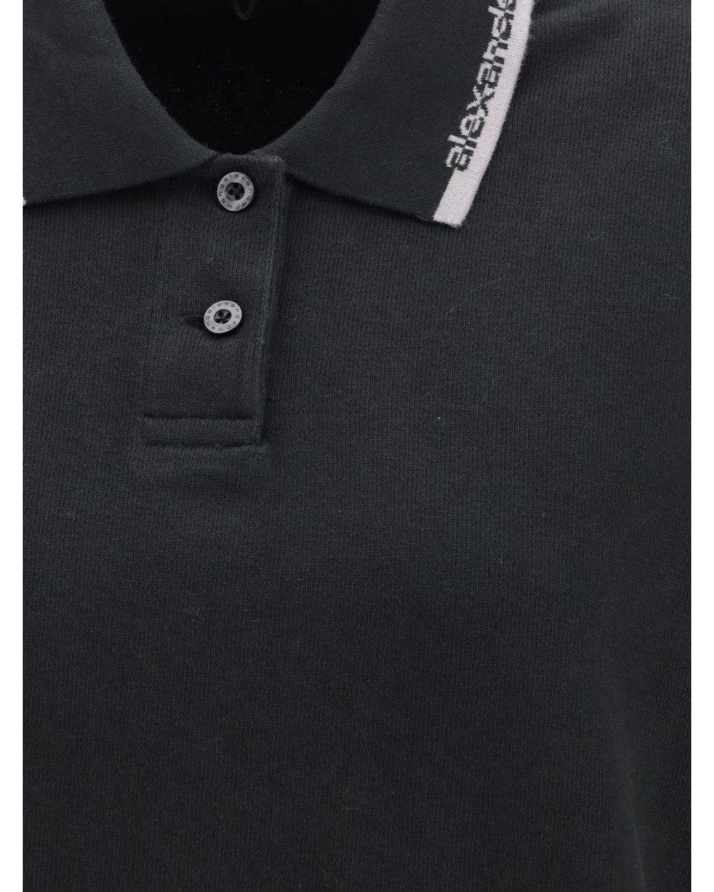 Alexander Wang Black Cotton Polo