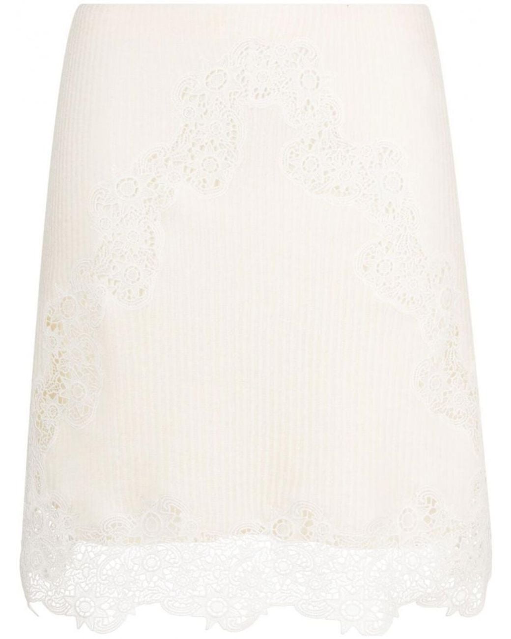Chloé Natural Wool Skirt