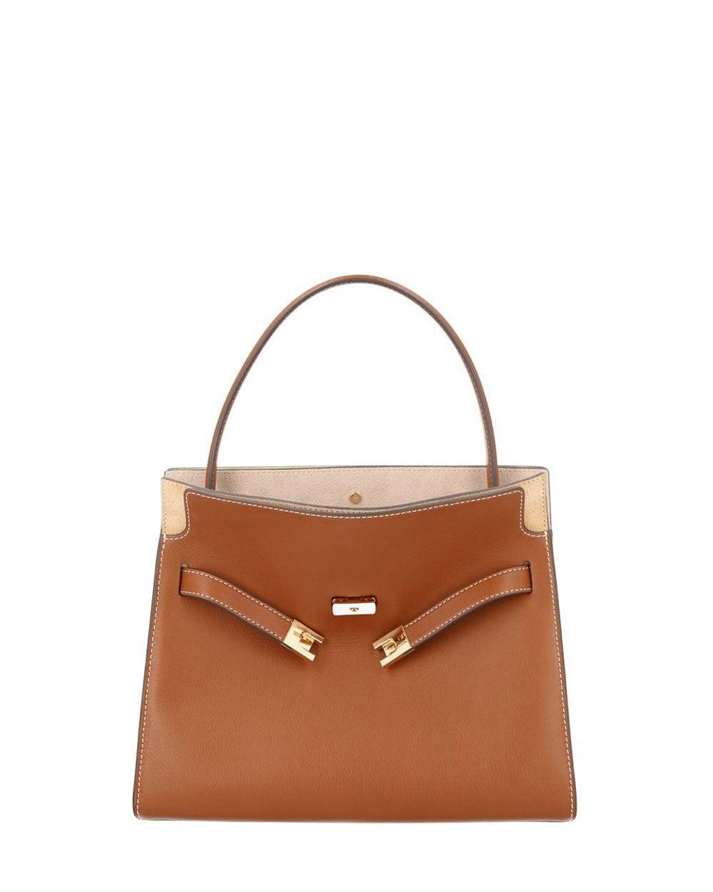 Tory Burch Brown Lee Radziwill Small Satchel