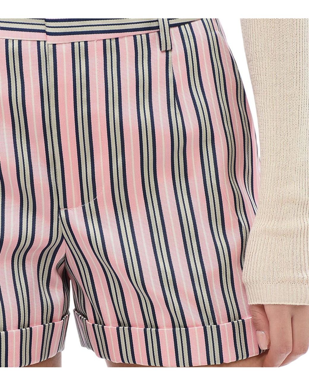 DSquared² White Stripes Shorts