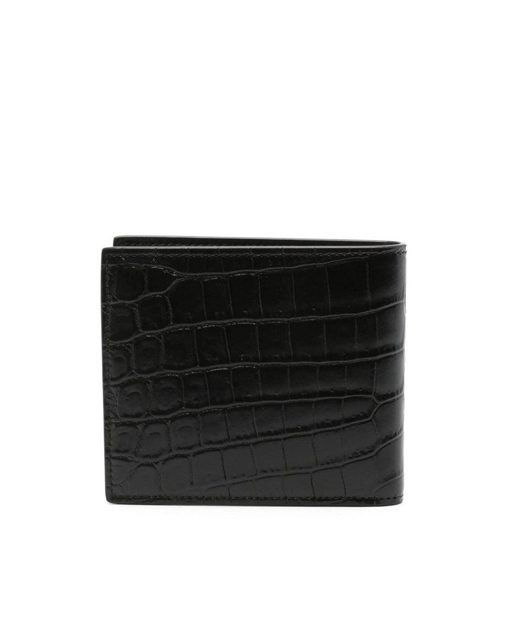 Saint Laurent Black Logo Wallet for men