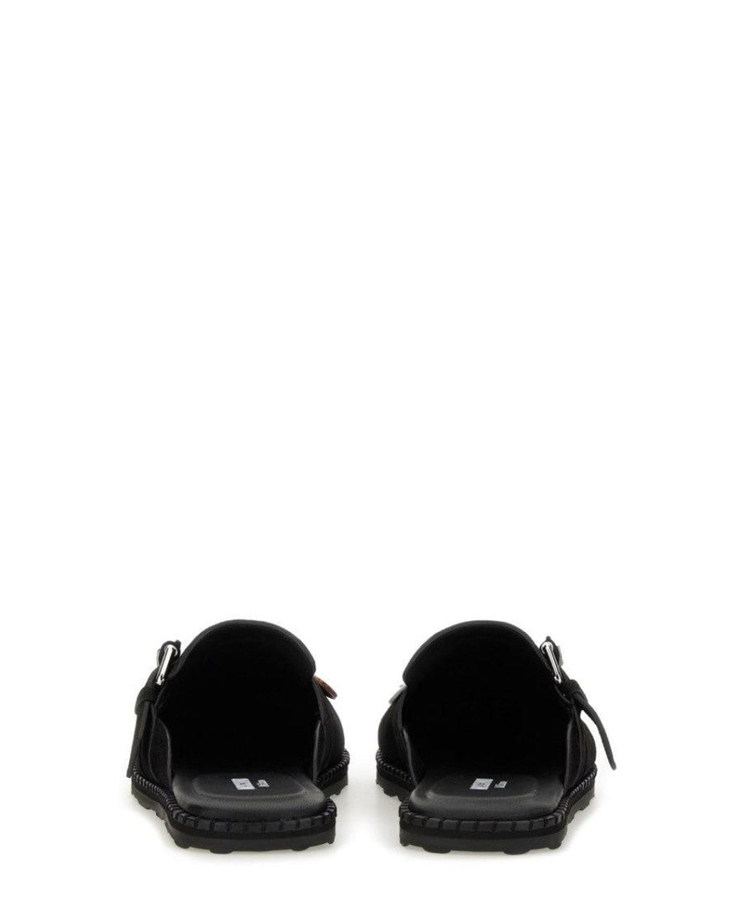 Moschino Black Embellished Mules