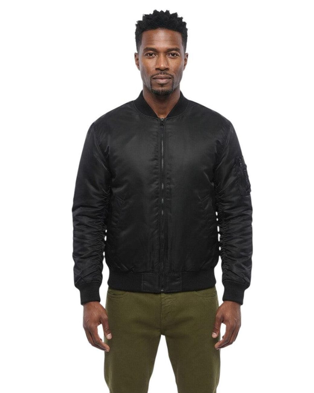 Moschino Black Regular Bomber Jacket for men