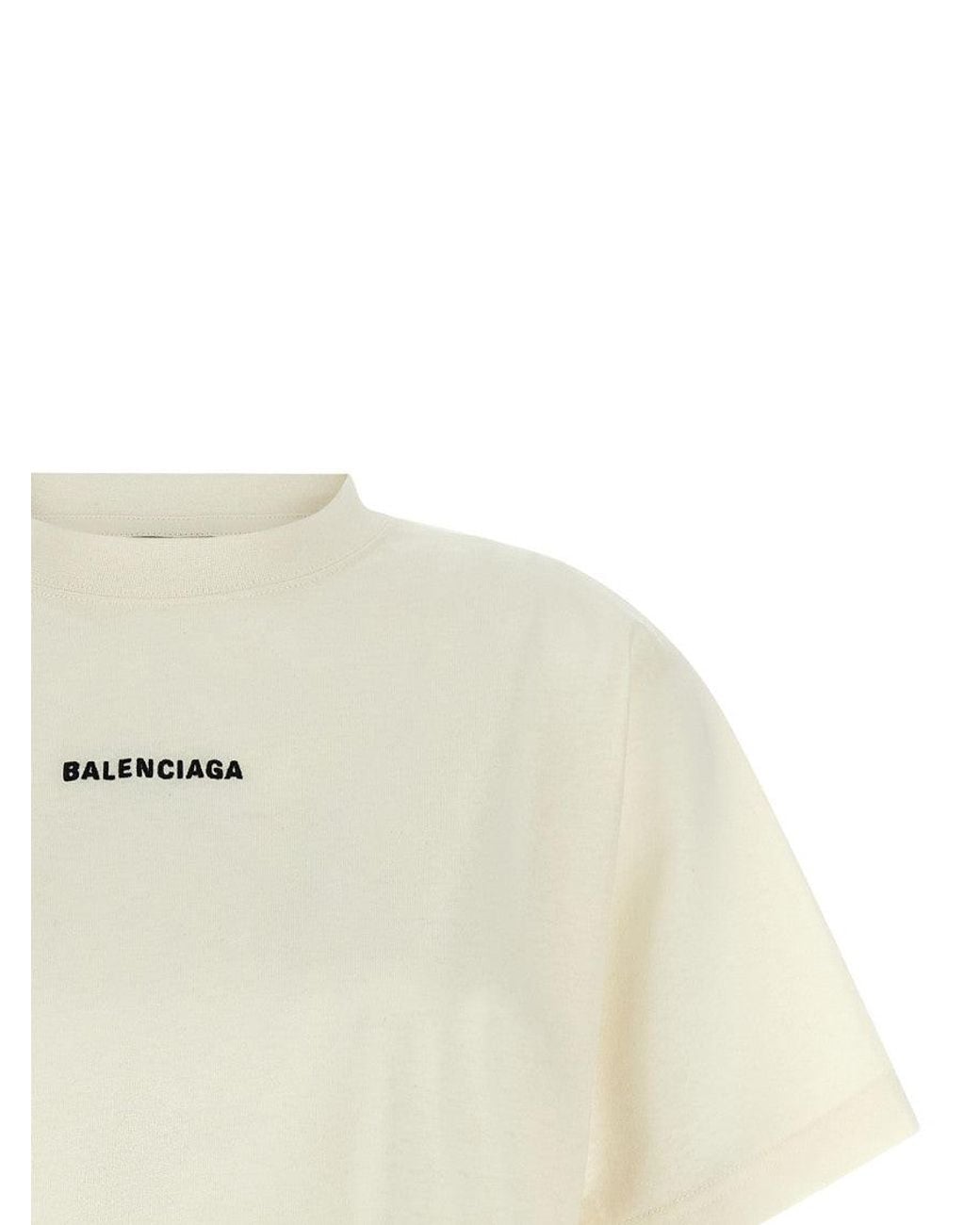 Balenciaga White 'Back' T-Shirt