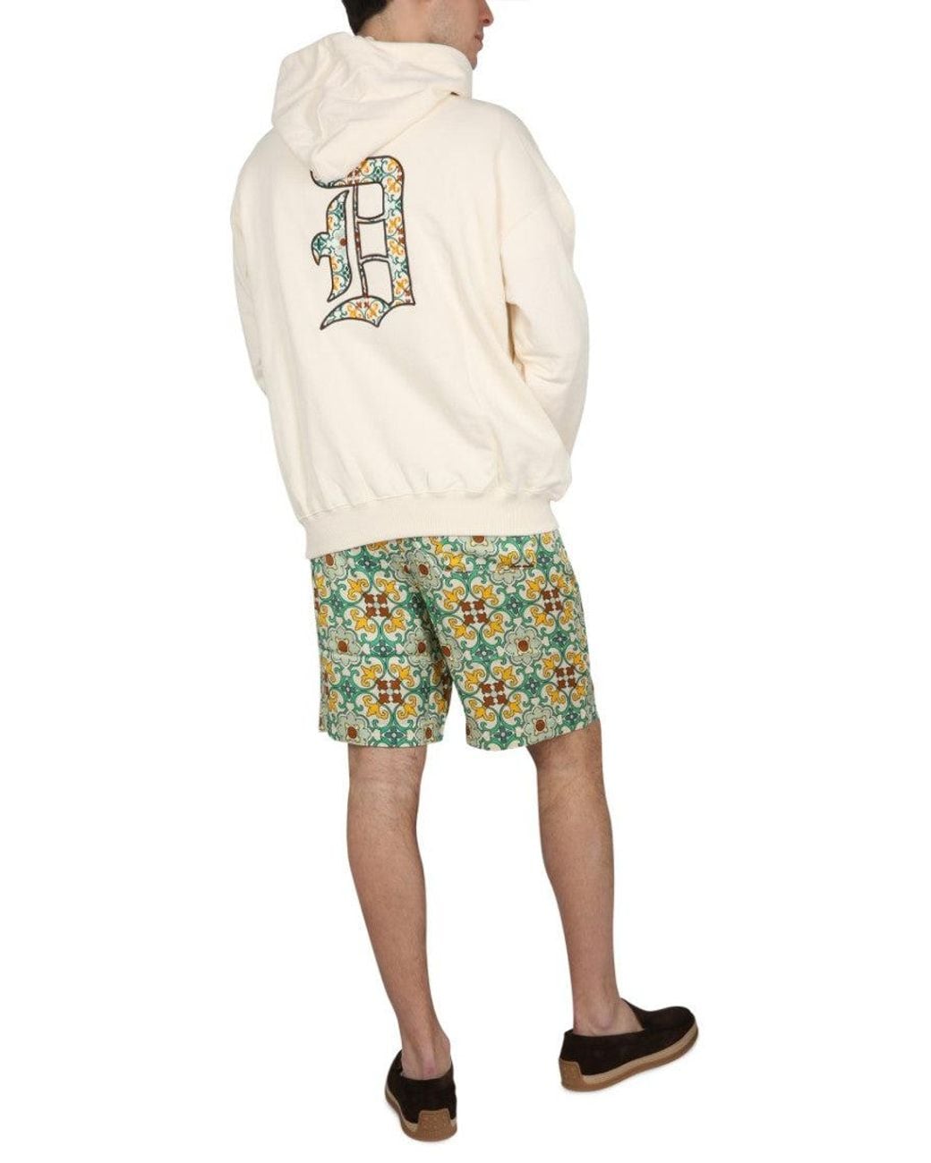 Drole de Monsieur White Light Logo Hoodie for men