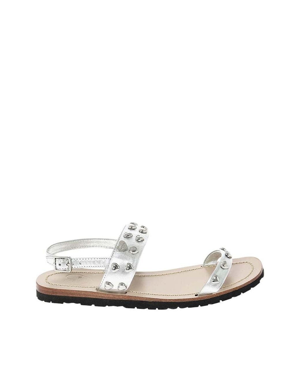 Moschino White Leather Sandals