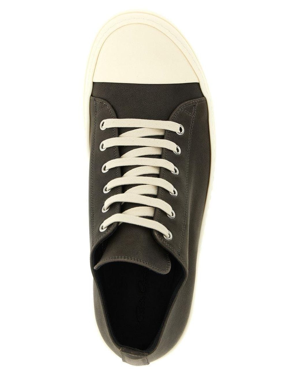 Rick Owens Black Low-Top Sneakers for men