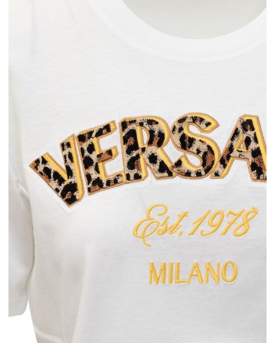 Versace White Trendy Graphic T-Shirt