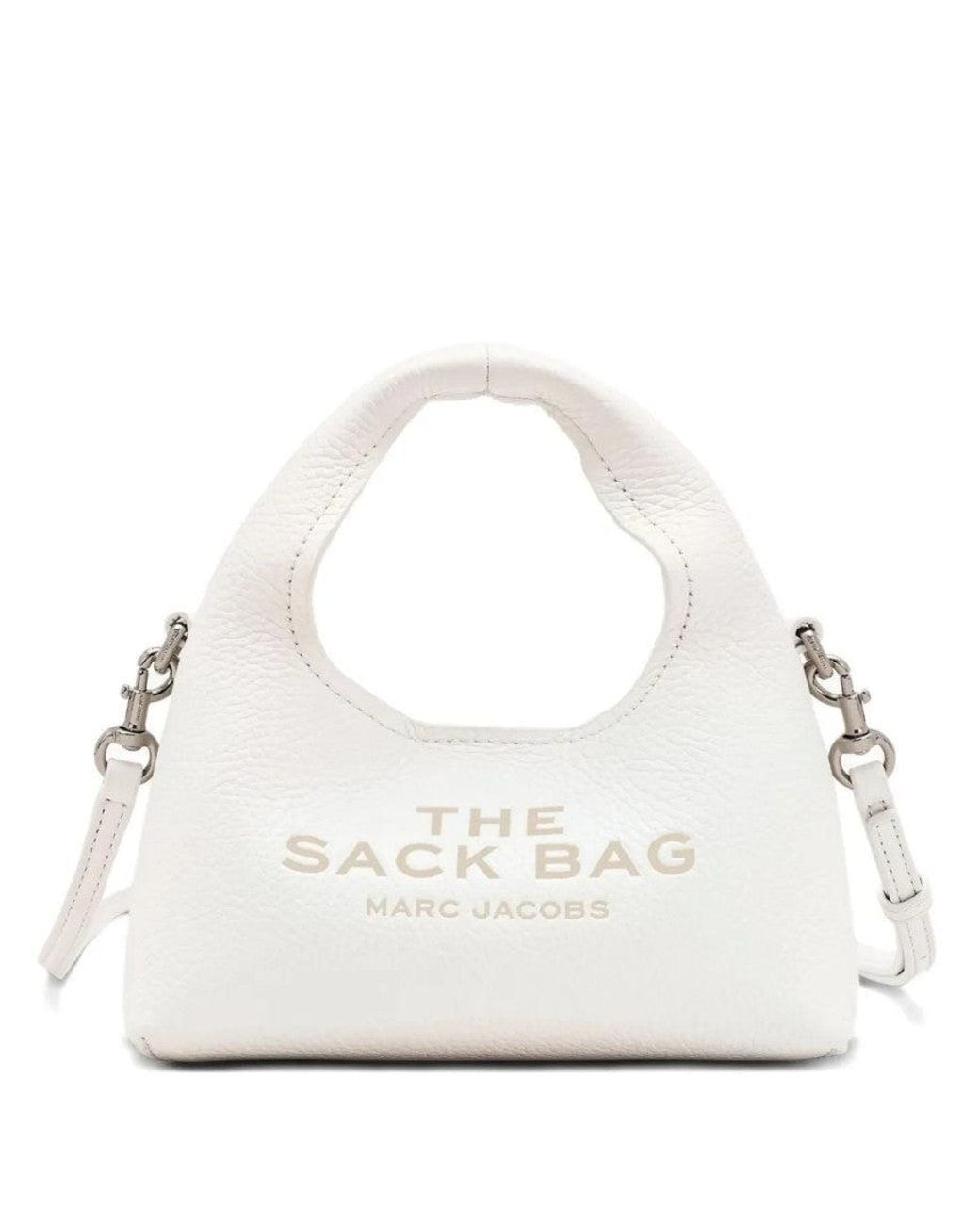 Marc Jacobs White The Micro Crossbody Sack Bag