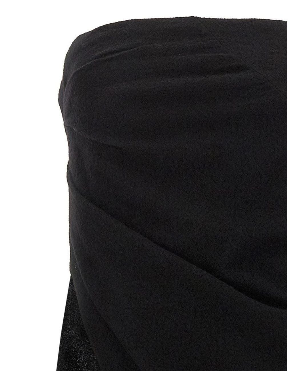 Rick Owens Black Asymmetrical Top